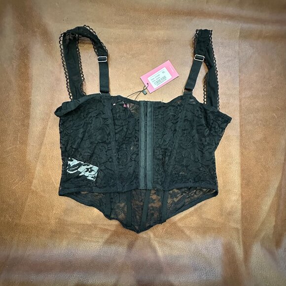 Edikted: Davina Lace Corset Crop Top - XL - Picture 5 of 5